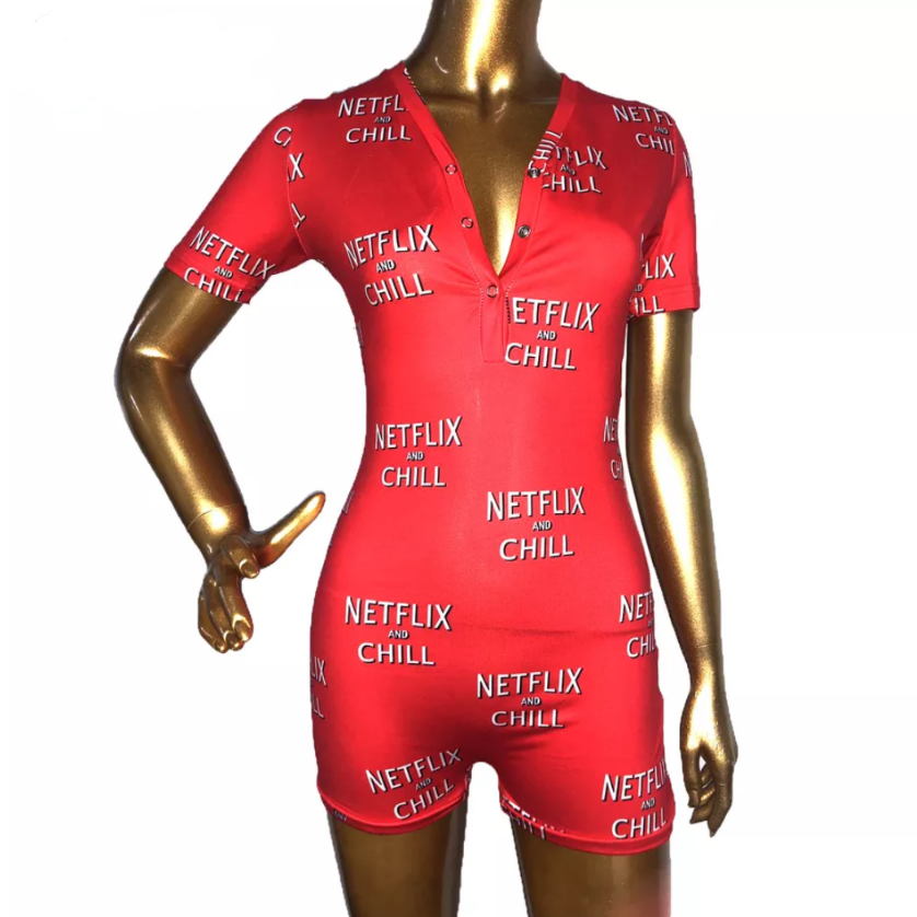 Lounge Day Netflix And Chill Romper