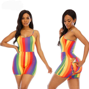 Lounge Day Rainbow One Piece Romper