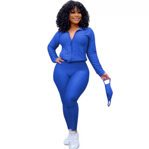 Blue 3 Piece Mask Track Suit