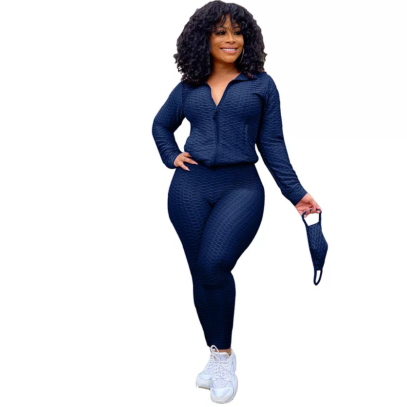 Navy 3 Piece Mask Track Suit