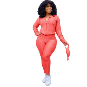 Pink 3 Piece Mask Track Suit