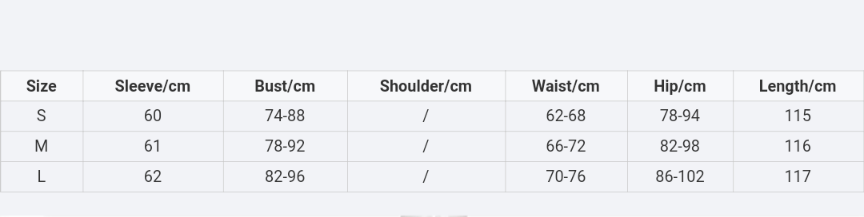 Sizing Chart