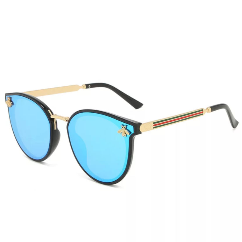 Stinger Unisex Black Stripe Sunglasses