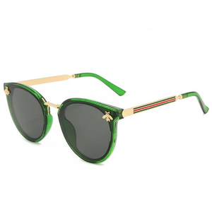 Stinger Unisex Green Stripe Sunglasses