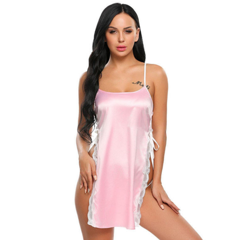 Tease Satin Pink Nightgown