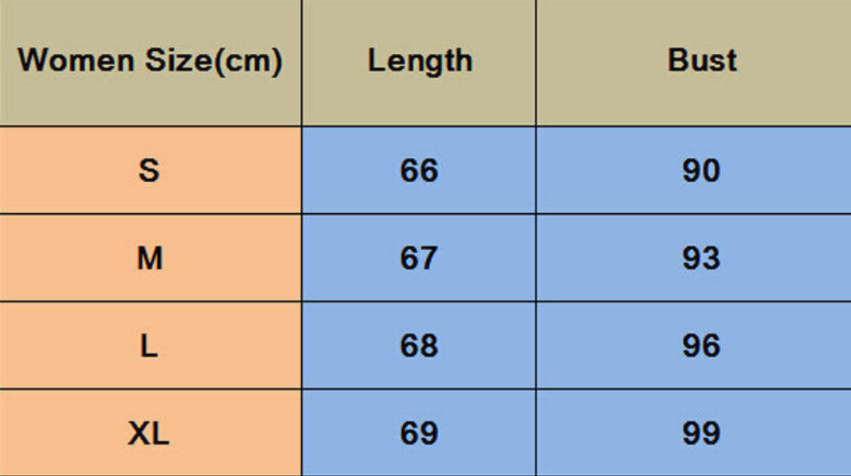 Tease Satin Nightgown Sizing Chart