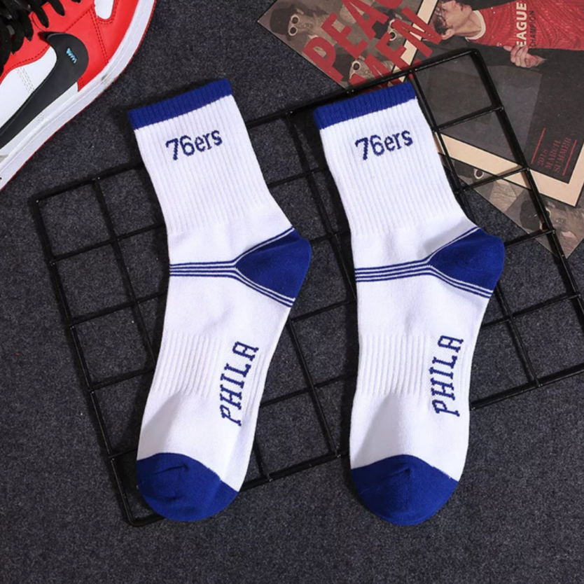 men's nba team socks 76ers