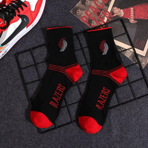 men's nba team socks blazers black