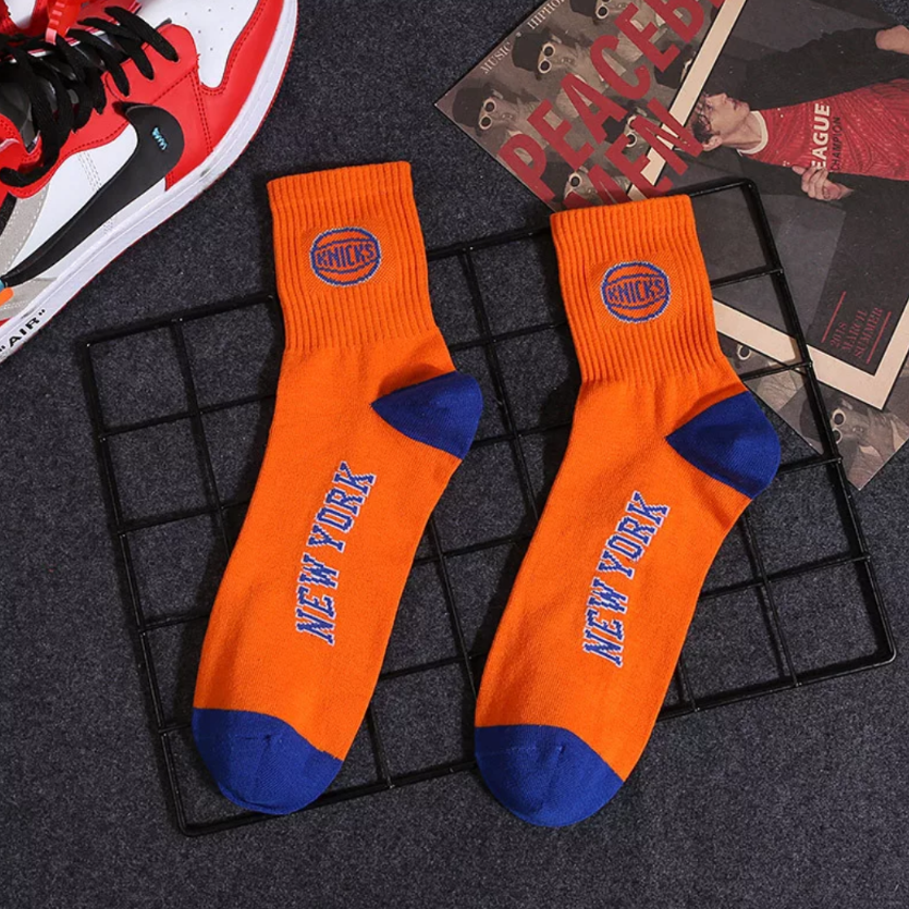 men's nba team socks knicks