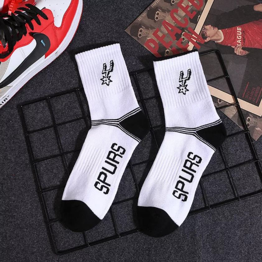 men's nba team socks spurs