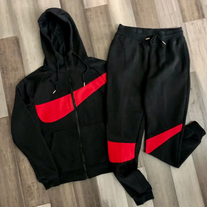 men's track suit black