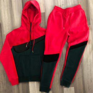 men's track suit red and green