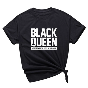 women's black queen tee shirt black