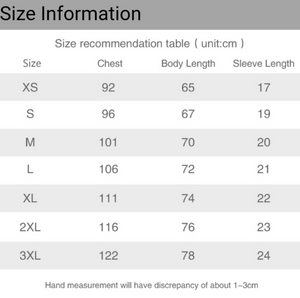 women's bougie tee shirt sizing chart