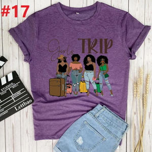 women's girls trip tee shirt