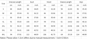 women's mind my business dress sizing chart