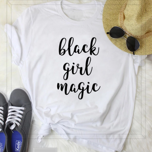 women's tee shirt black girl magic