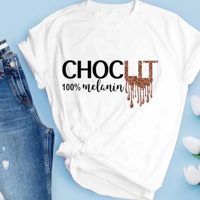 women's tee shirt choclit