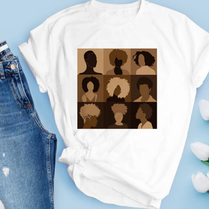 women's tee shirt collage