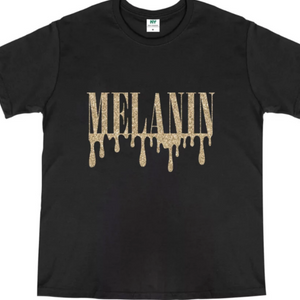 women's tee shirt melanin black