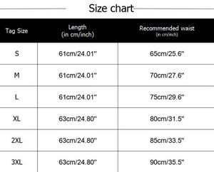 women's waist trainer size chart