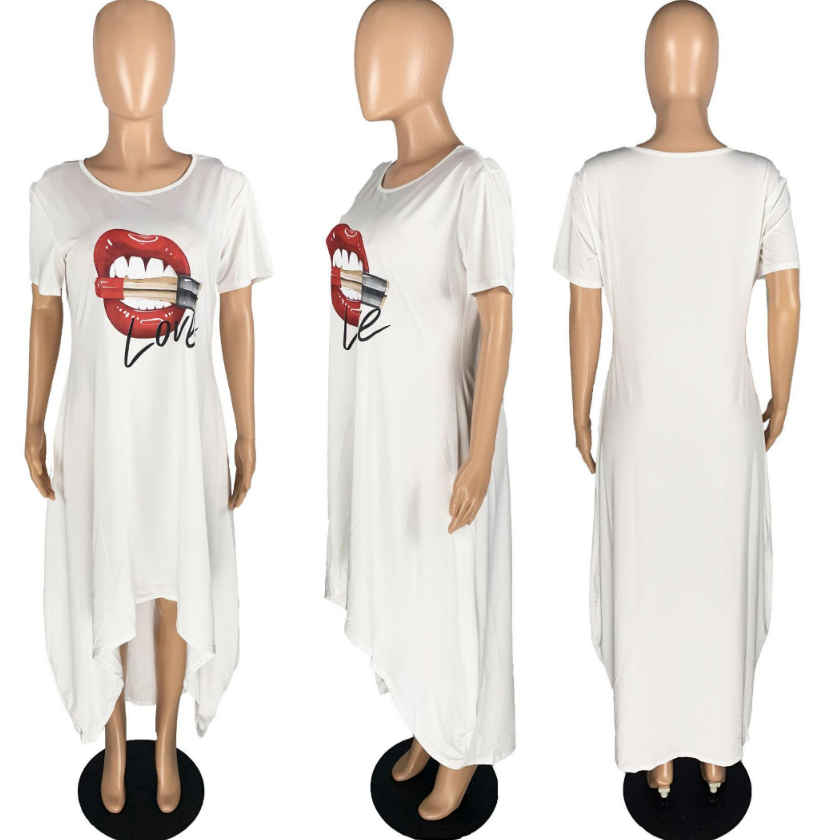 women's white oversized beach shirt on mannequin